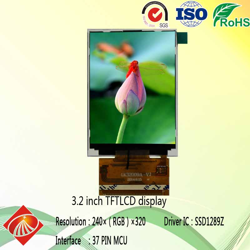 3.2寸彩色液晶屏TFT 240*320 37pin參數介紹 3.2寸彩色液晶屏TFT 240*320 37pin參數介紹
